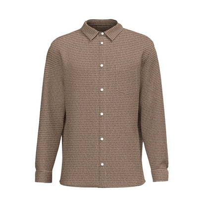 Men's Cotton Long Sleeve Pocket Button-Up Shirt