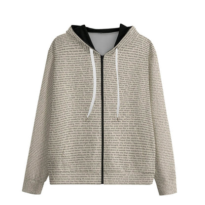 Unisex Cotton Zip Up Hoodie