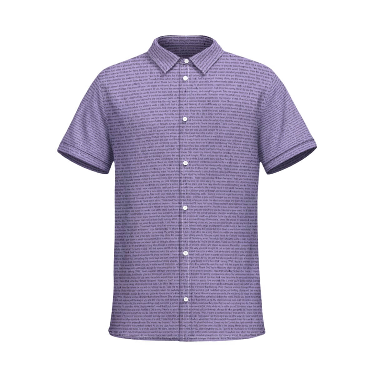 Men's Cotton Short Sleeve Button-Up Shirt