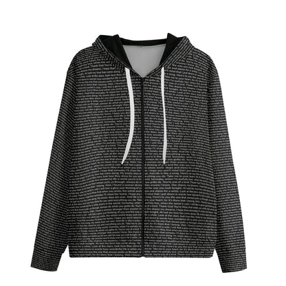 Unisex Cotton Zip Up Hoodie