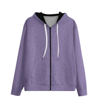 Unisex Cotton Zip Up Hoodie