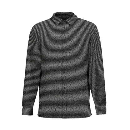 Men's Cotton Long Sleeve Pocket Button-Up Shirt