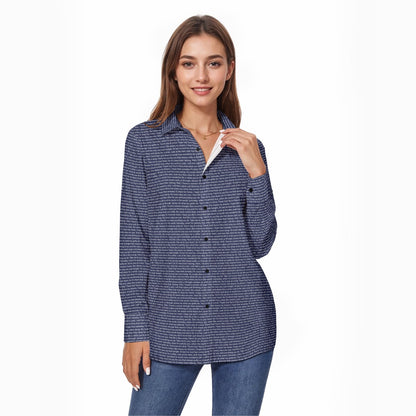 Women's Long Sleeve Button-Up Shirt