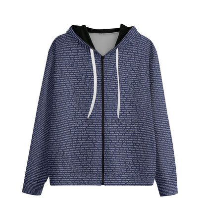 Unisex Cotton Zip Up Hoodie