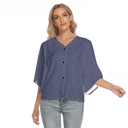 Women's Bat Sleeve Light V-neck Top
