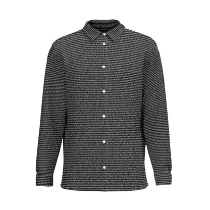 Men's Cotton Long Sleeve Pocket Button-Up Shirt