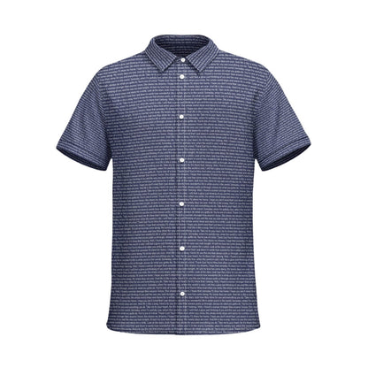 Men's Cotton Short Sleeve Button-Up Shirt