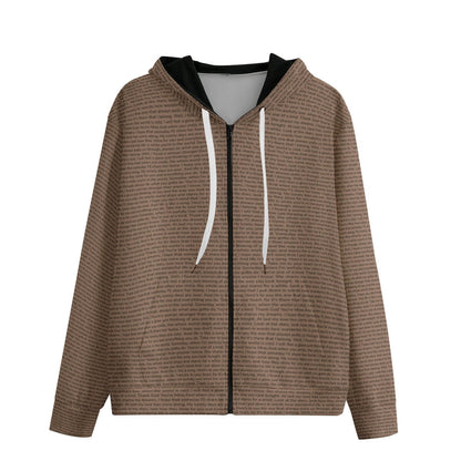 Unisex Cotton Zip Up Hoodie