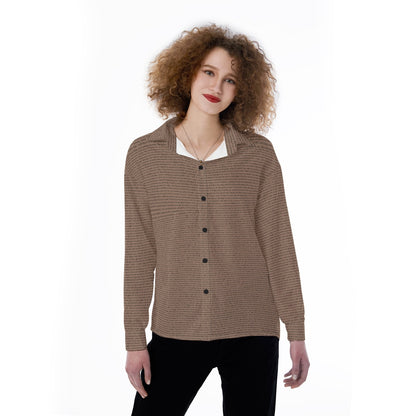 Women's Satin Long Sleeve Shirt