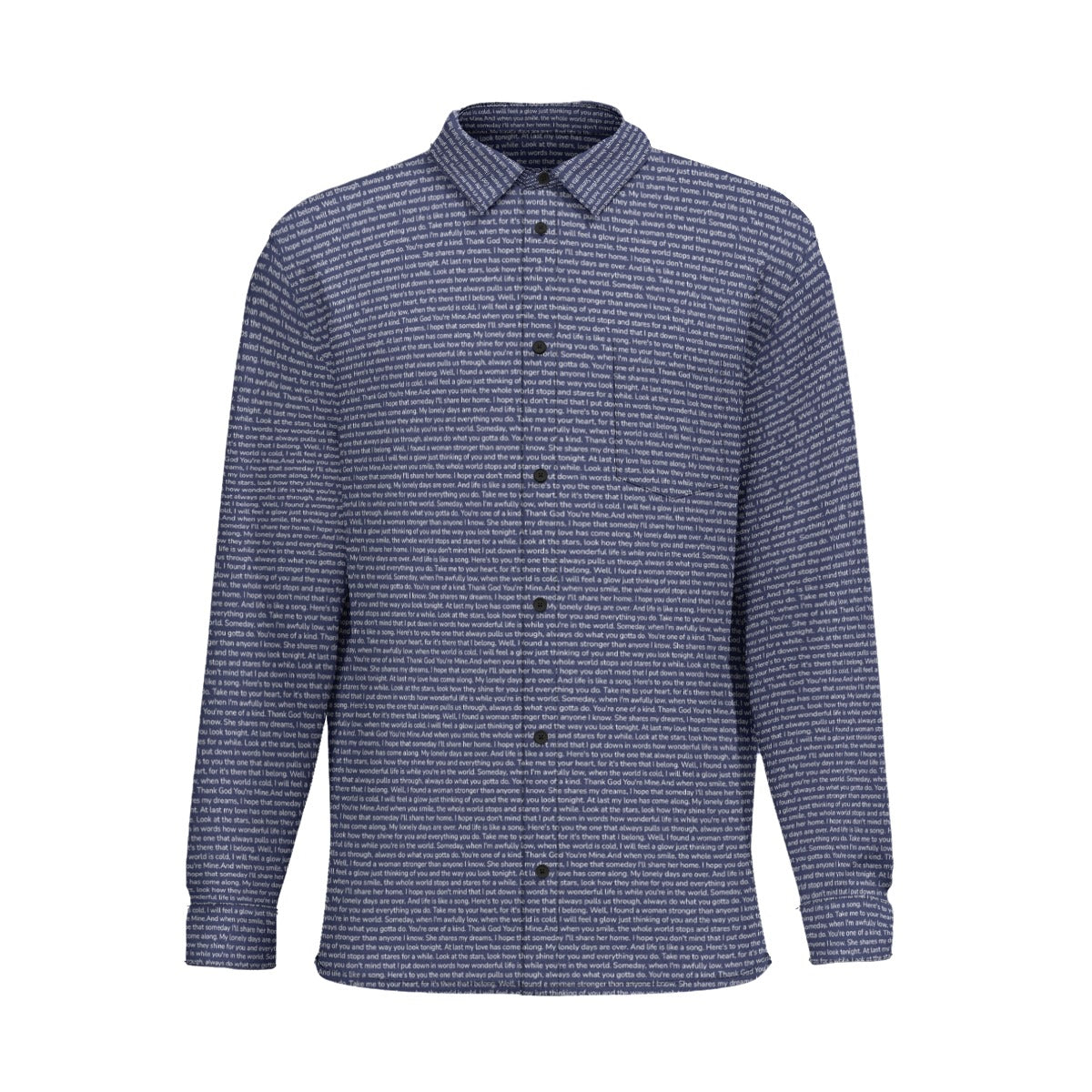 Men's Cotton Long Sleeve Pocket Button-Up Shirt