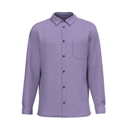 Men's Cotton Long Sleeve Pocket Button-Up Shirt