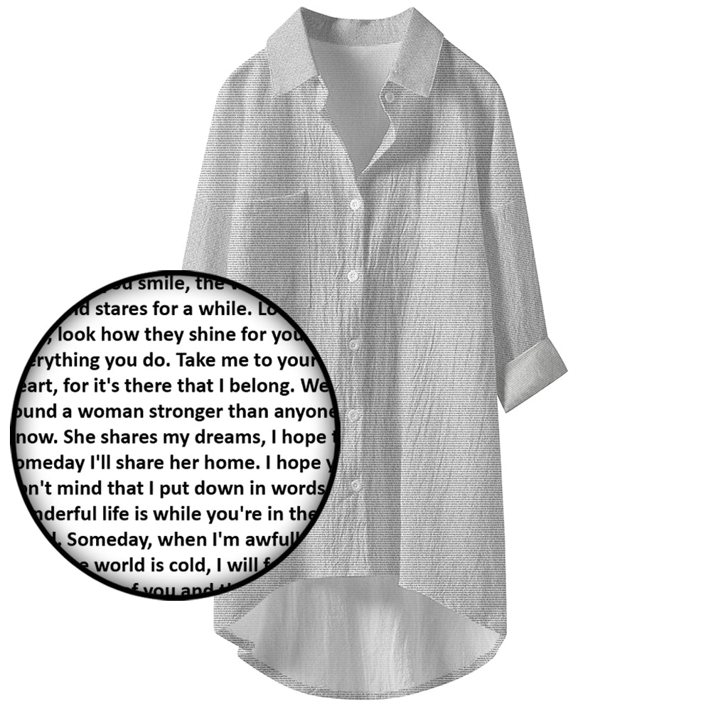 Personalized Premium Women's Long Shirt Dress