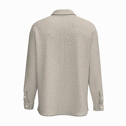 Men's Cotton Long Sleeve Pocket Button-Up Shirt