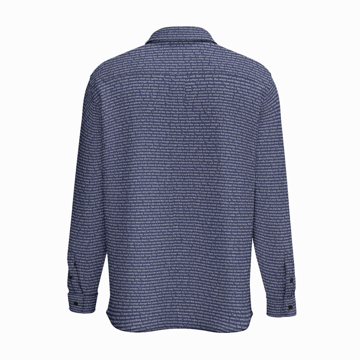Men's Cotton Long Sleeve Pocket Button-Up Shirt