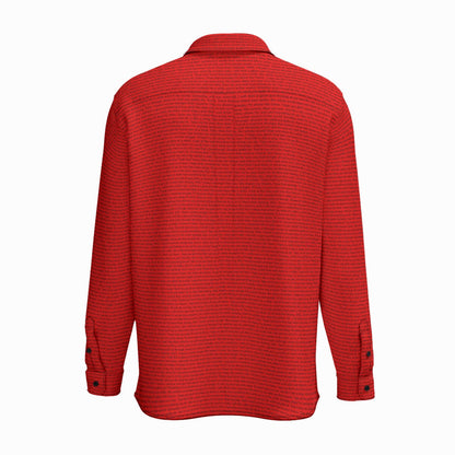 Men's Cotton Long Sleeve Pocket Button-Up Shirt