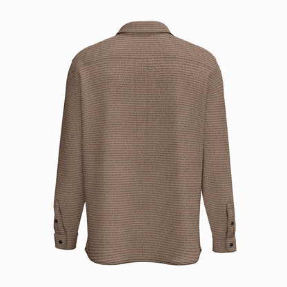 Men's Cotton Long Sleeve Pocket Button-Up Shirt