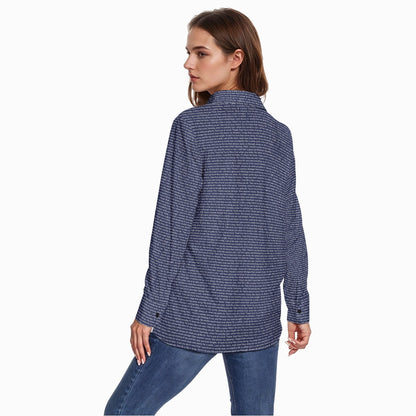Women's Long Sleeve Button-Up Shirt