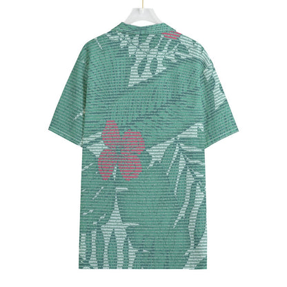 Men's Cotton Tropical Floral Scenic Hawaiian Shirt