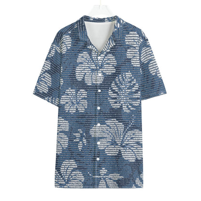 Men's Cotton Tropical Floral Scenic Hawaiian Shirt