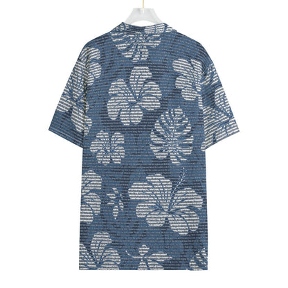 Men's Cotton Tropical Floral Scenic Hawaiian Shirt