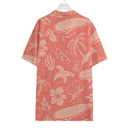 Men's Cotton Tropical Floral Scenic Hawaiian Shirt