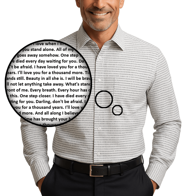 Men's Cotton Long Sleeve Pocket Button-Up Shirt