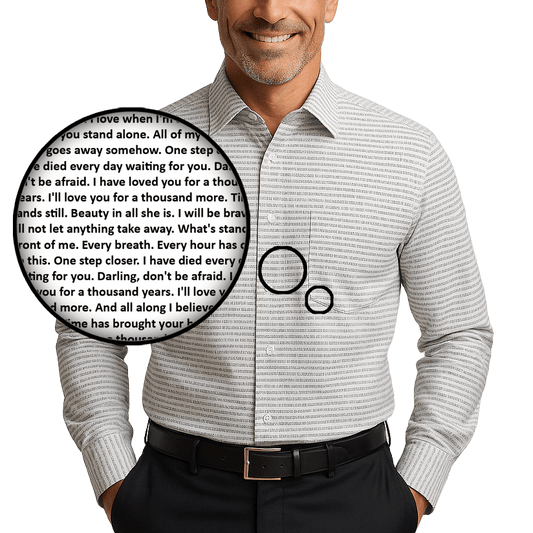 Men's Cotton Long Sleeve Pocket Button-Up Shirt