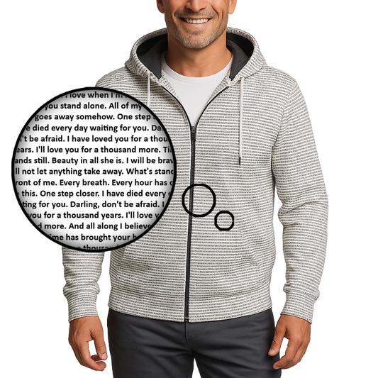 Unisex Cotton Zip Up Hoodie