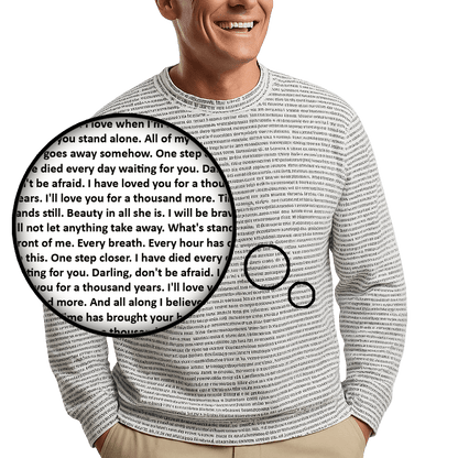 Unisex Cotton O-neck Sweatshirt