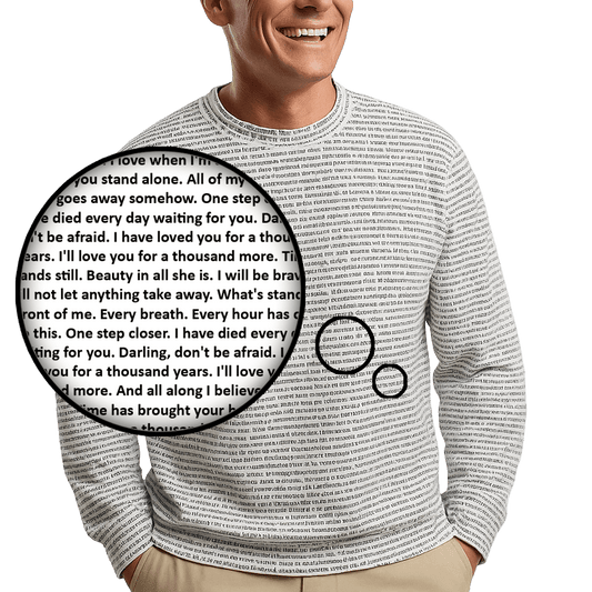 Unisex Cotton O-neck Sweatshirt
