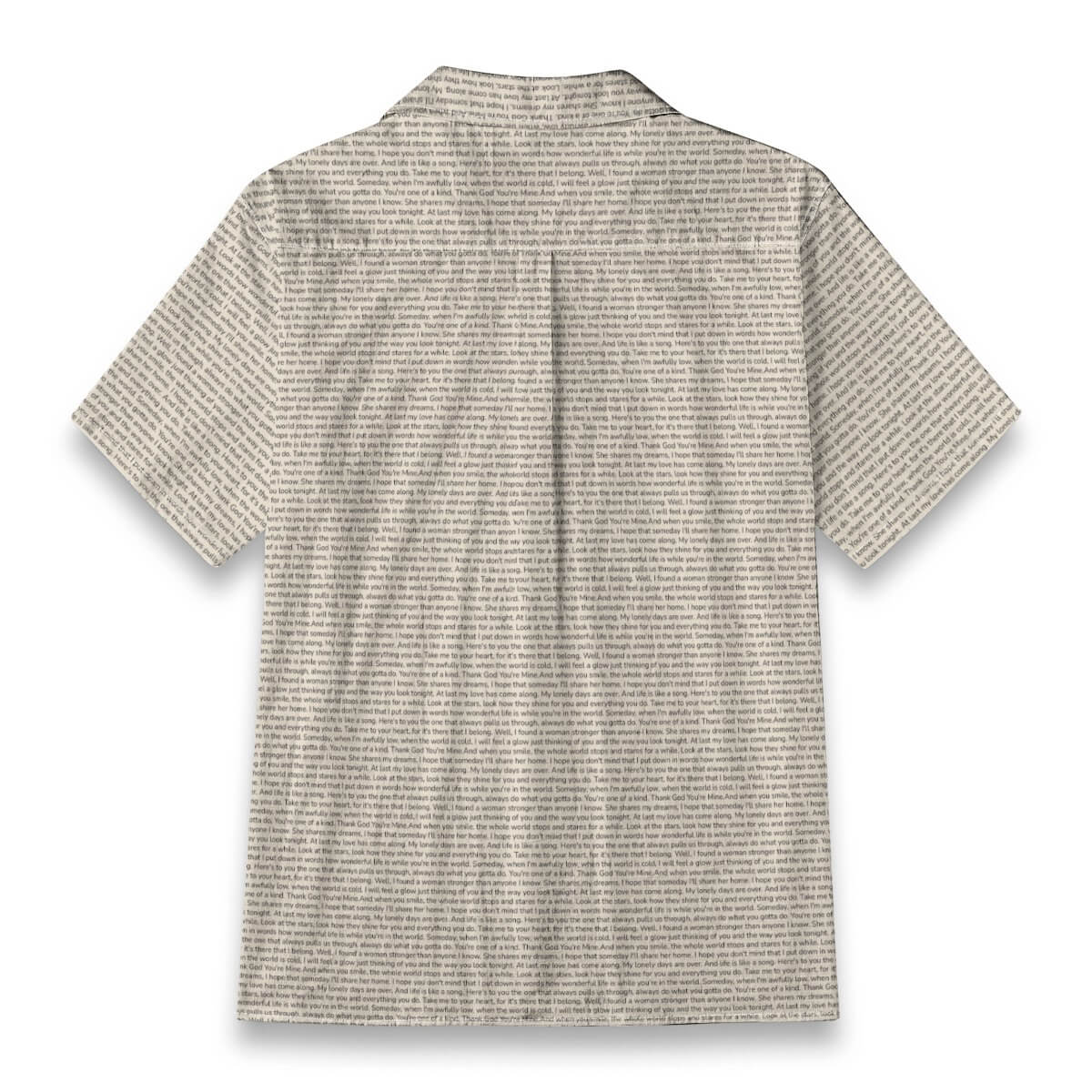 Men's Linen-Look Textured Cotton Hawaiian Shirt