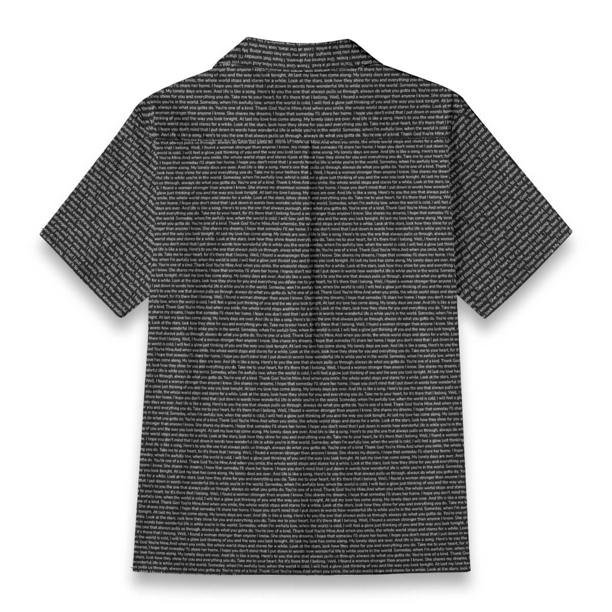 Men's Linen-Look Textured Cotton Hawaiian Shirt