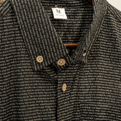 Men's Linen Textured Cotton Short Sleeve Shirt