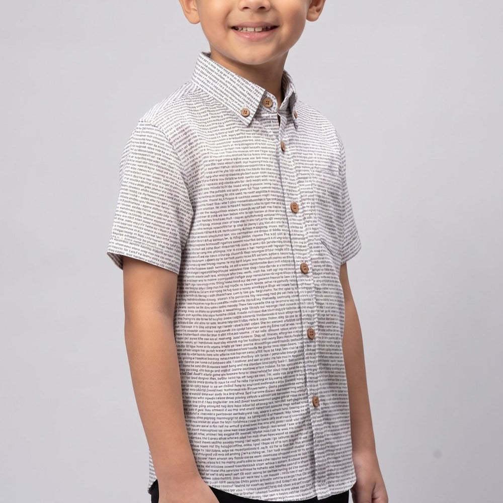 Kids' Short Sleeve Cotton Shirt