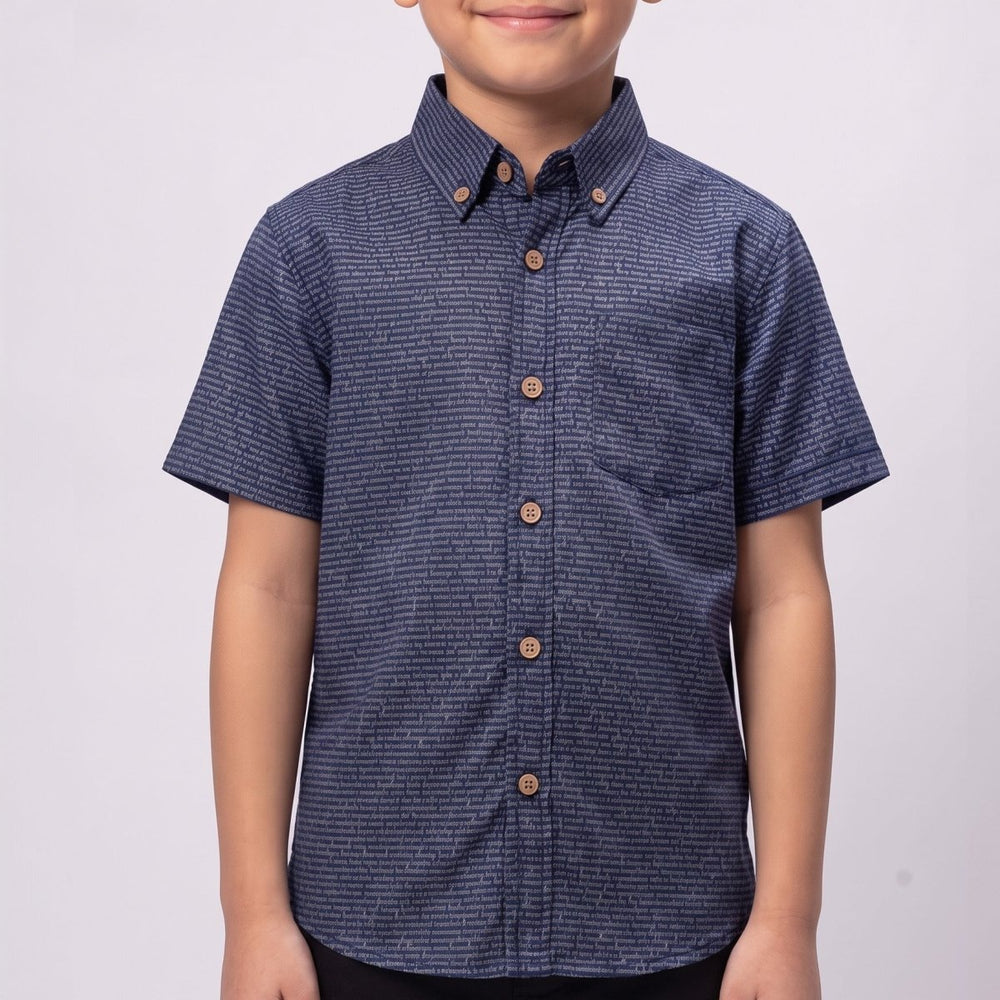 Kids' Short Sleeve Cotton Shirt