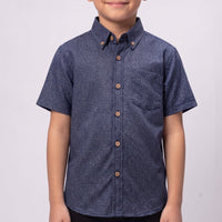 Kids' Short Sleeve Cotton Shirt