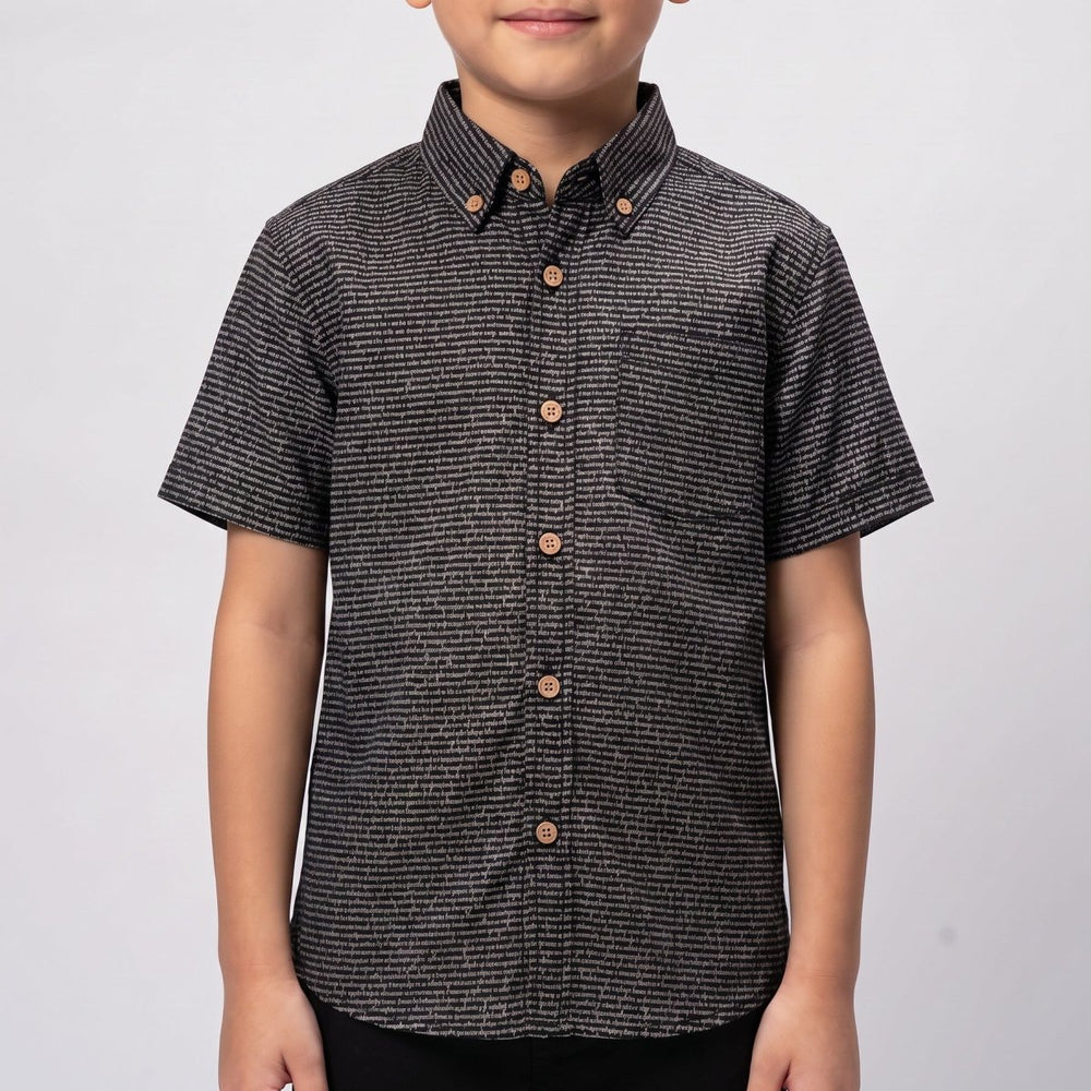 Kids' Short Sleeve Cotton Shirt