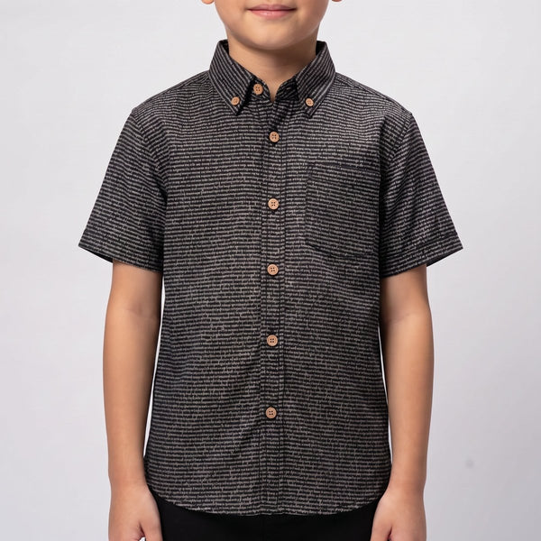 Kids' Short Sleeve Cotton Shirt