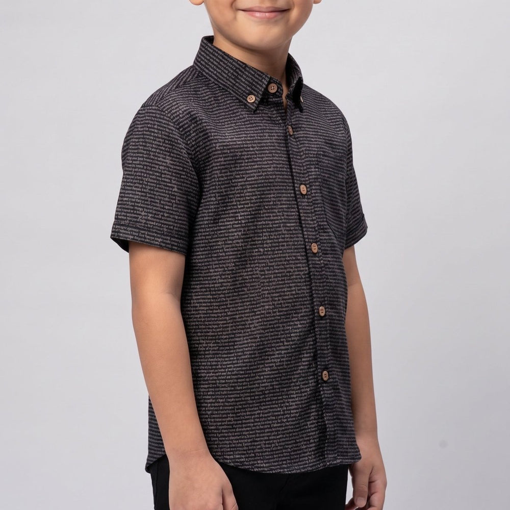 Kids' Short Sleeve Cotton Shirt