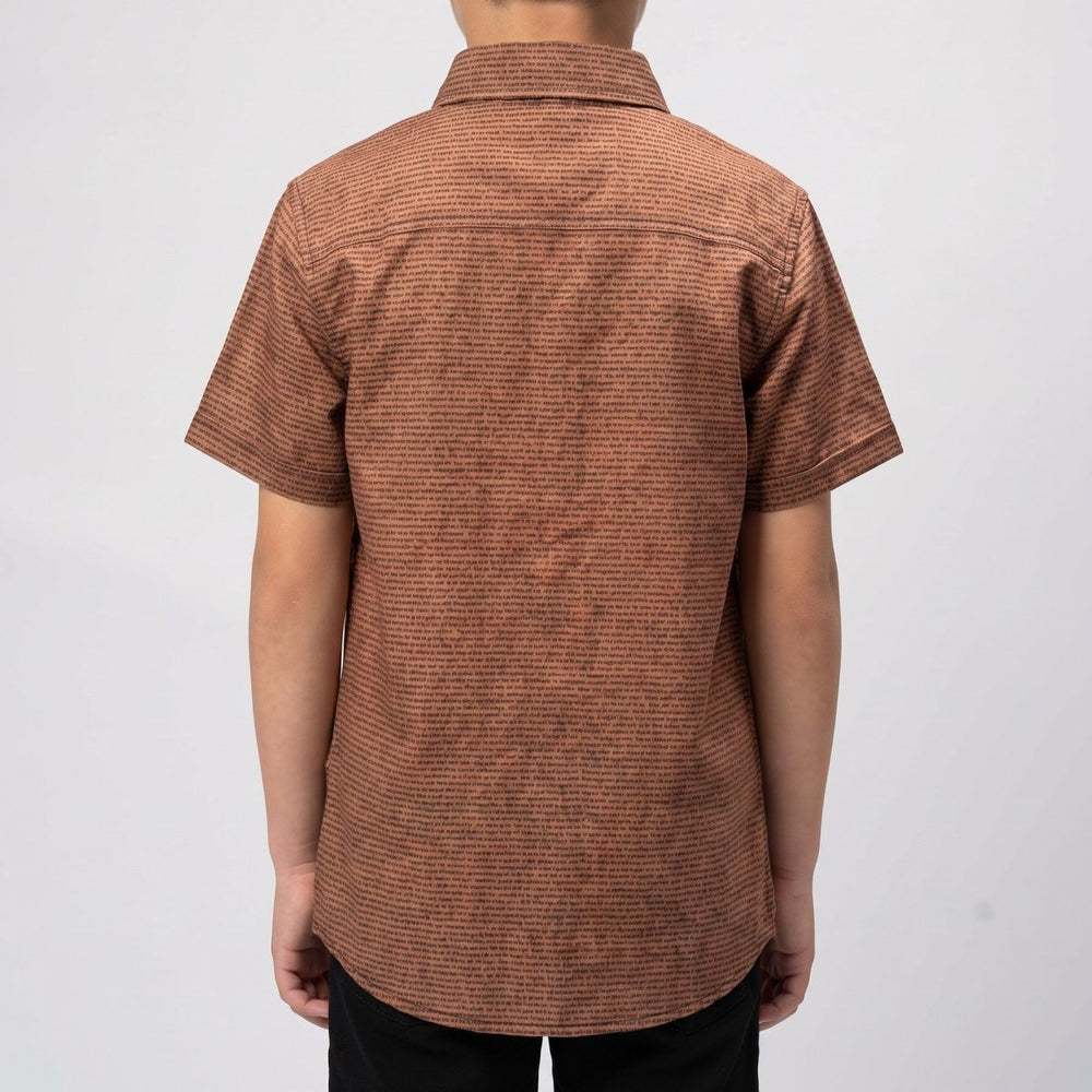 Kids' Short Sleeve Cotton Shirt