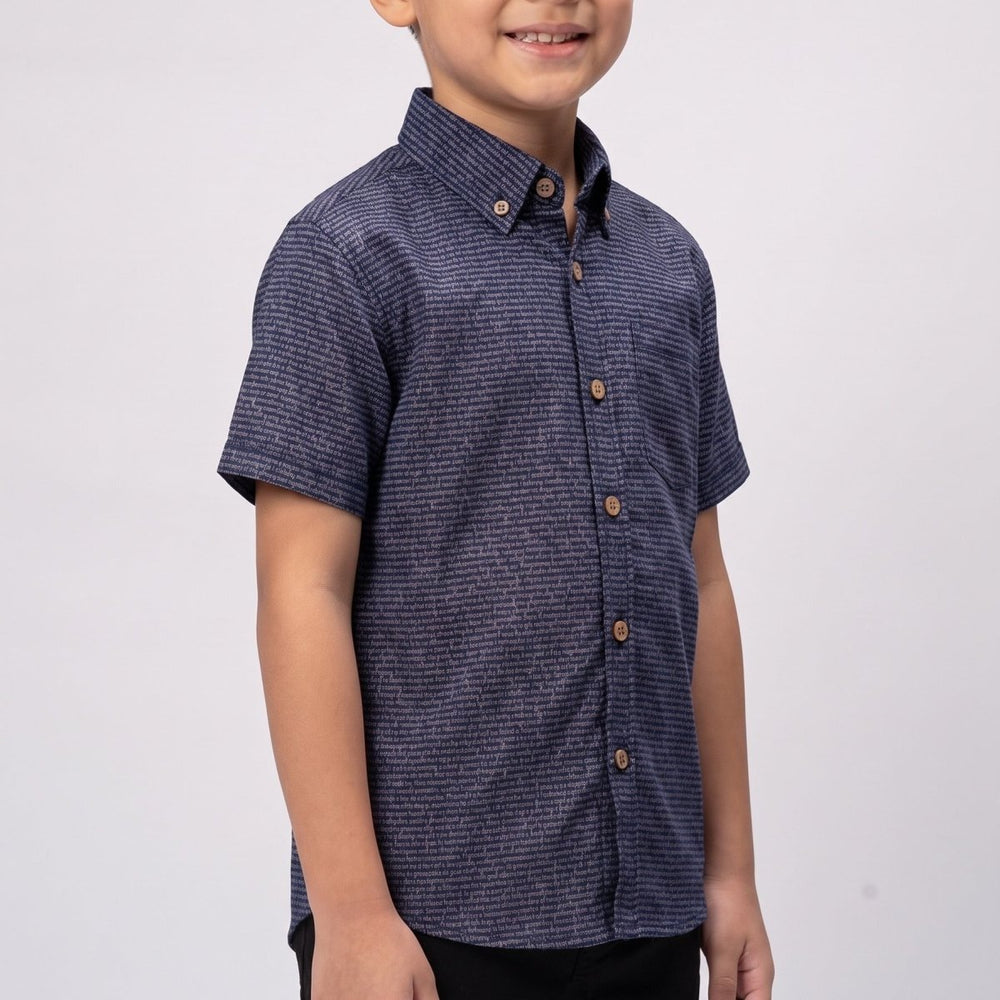 Kids' Short Sleeve Cotton Shirt