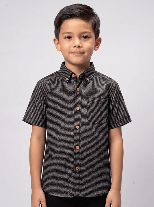 Kids' Short Sleeve Cotton Shirt - TuneInk