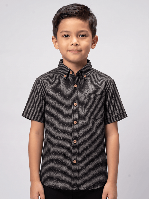 Kids' Short Sleeve Cotton Shirt
