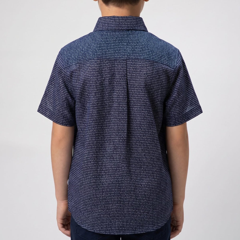 Kids' Short Sleeve Cotton Shirt