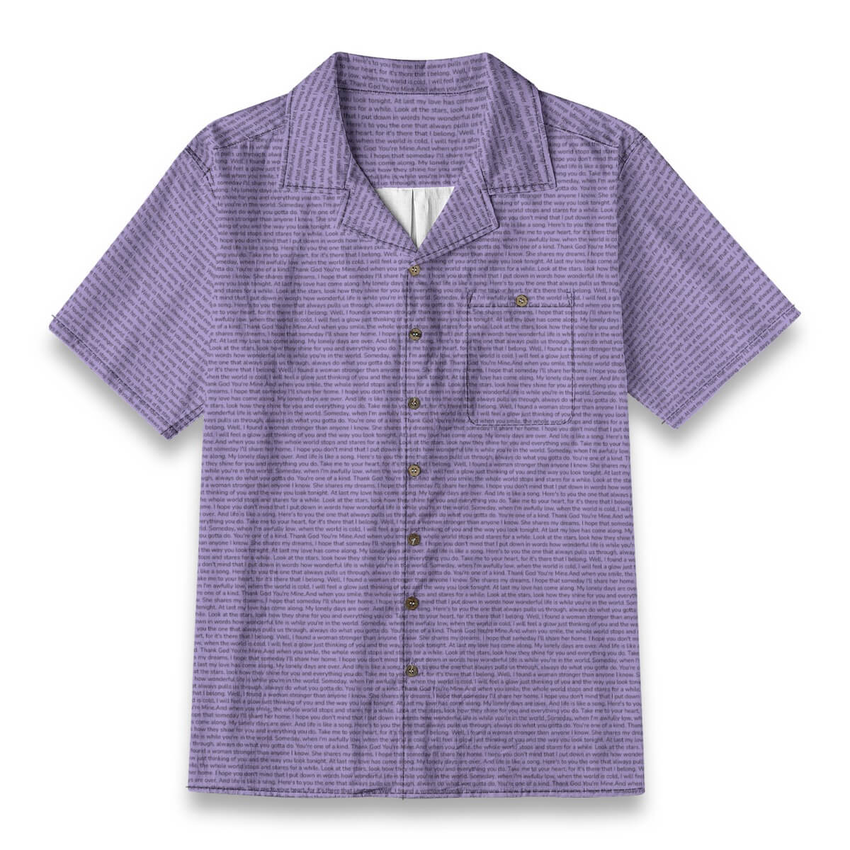 Men's Linen-Look Textured Cotton Hawaiian Shirt