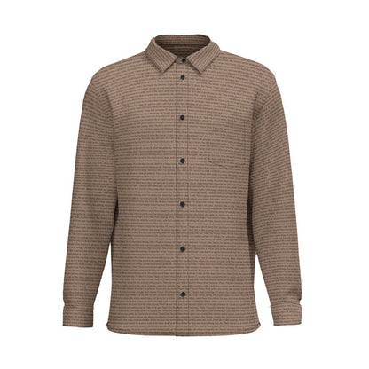 Men's Cotton Long Sleeve Pocket Button - Up Shirt - TuneInk