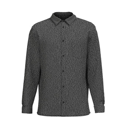 Men's Cotton Long Sleeve Pocket Button - Up Shirt - TuneInk