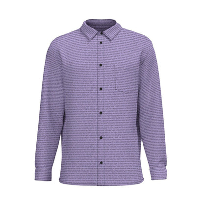 Men's Cotton Long Sleeve Pocket Button - Up Shirt - TuneInk