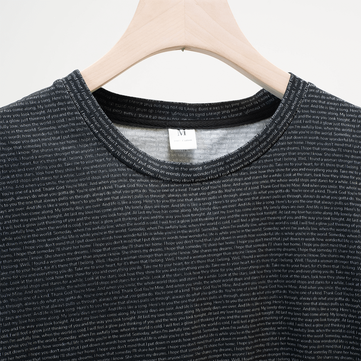 Herren T-Shirt mit O-Ausschnitt aus Baumwolle - TuneInk