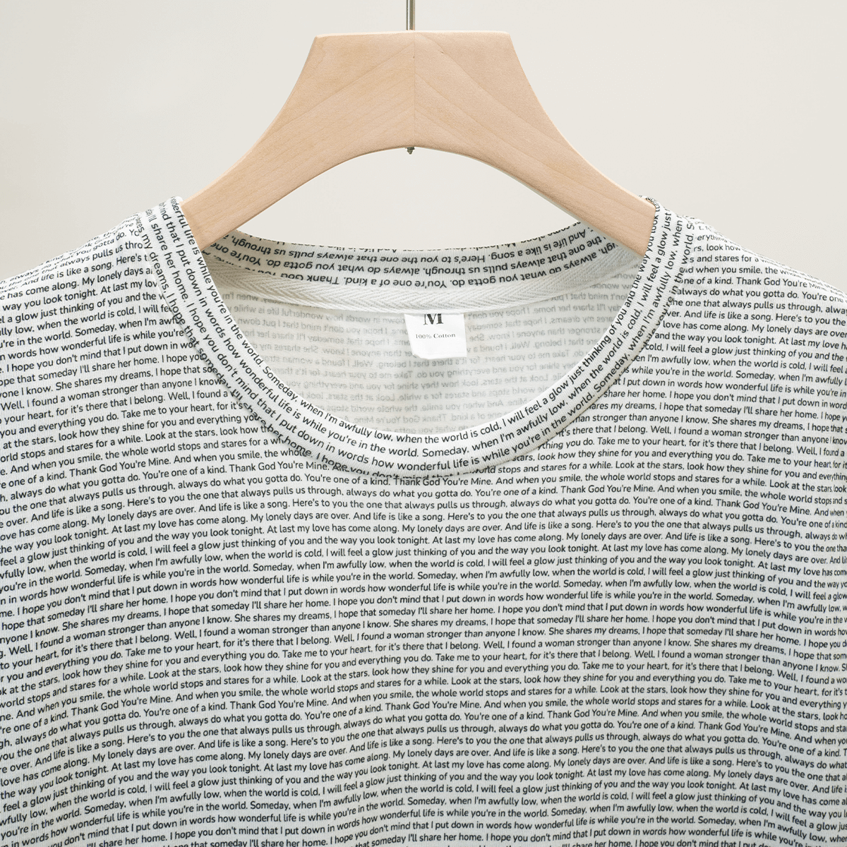 Herren T-Shirt mit O-Ausschnitt aus Baumwolle - TuneInk